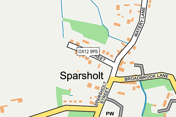 OX12 9PS map - OS OpenMap – Local (Ordnance Survey)