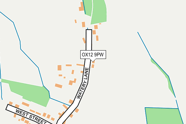 OX12 9PW map - OS OpenMap – Local (Ordnance Survey)