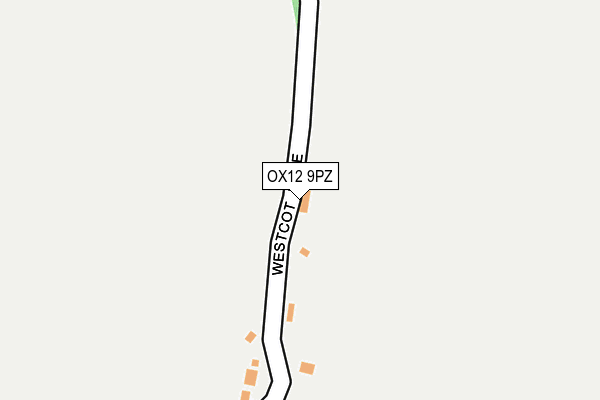 OX12 9PZ map - OS OpenMap – Local (Ordnance Survey)