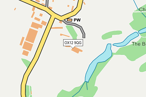 OX12 9QG map - OS OpenMap – Local (Ordnance Survey)