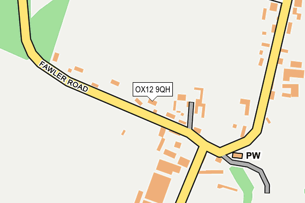 OX12 9QH map - OS OpenMap – Local (Ordnance Survey)