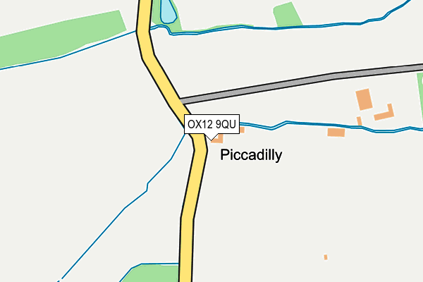 OX12 9QU map - OS OpenMap – Local (Ordnance Survey)