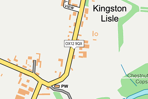 OX12 9QX map - OS OpenMap – Local (Ordnance Survey)