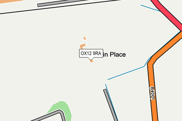 OX12 9RA map - OS OpenMap – Local (Ordnance Survey)