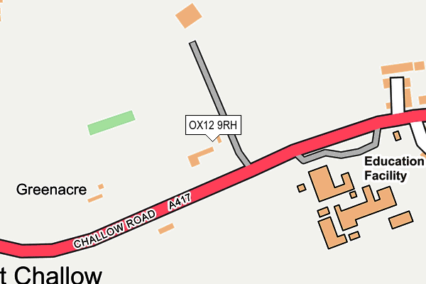 OX12 9RH map - OS OpenMap – Local (Ordnance Survey)