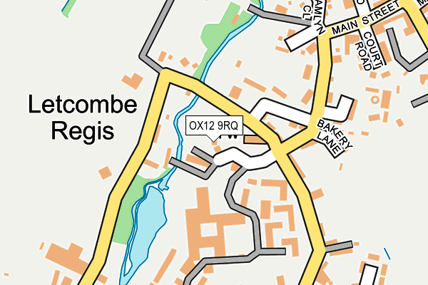 OX12 9RQ map - OS OpenMap – Local (Ordnance Survey)