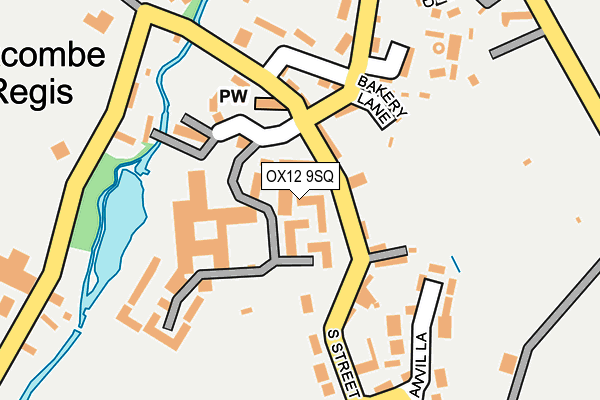 OX12 9SQ map - OS OpenMap – Local (Ordnance Survey)