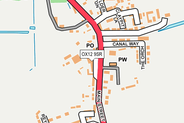 OX12 9SR map - OS OpenMap – Local (Ordnance Survey)