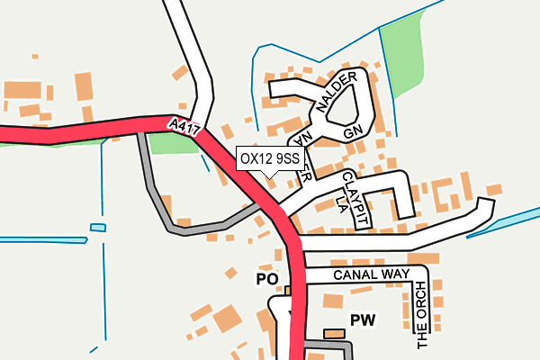 OX12 9SS map - OS OpenMap – Local (Ordnance Survey)