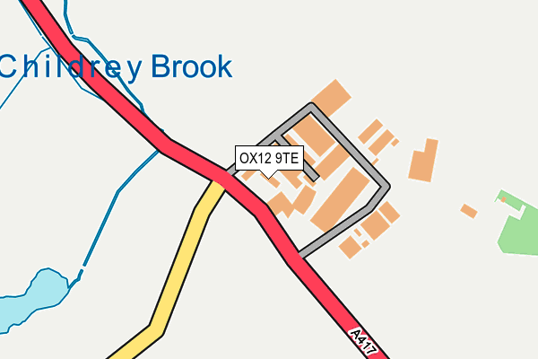 OX12 9TE map - OS OpenMap – Local (Ordnance Survey)