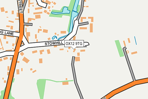 OX12 9TG map - OS OpenMap – Local (Ordnance Survey)