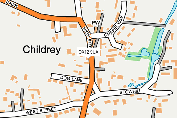 OX12 9UA map - OS OpenMap – Local (Ordnance Survey)