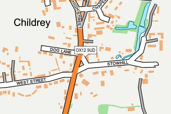 OX12 9UD map - OS OpenMap – Local (Ordnance Survey)