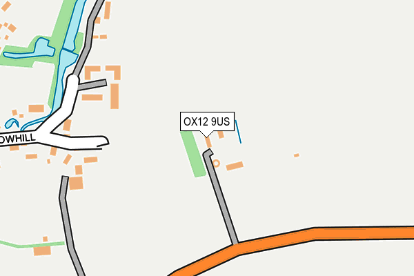 OX12 9US map - OS OpenMap – Local (Ordnance Survey)