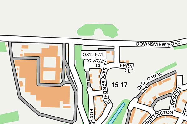 OX12 9WL map - OS OpenMap – Local (Ordnance Survey)