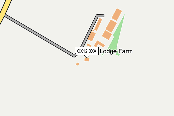 OX12 9XA map - OS OpenMap – Local (Ordnance Survey)