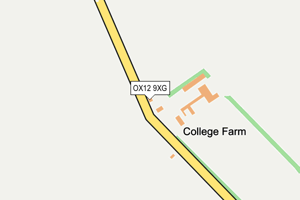 OX12 9XG map - OS OpenMap – Local (Ordnance Survey)