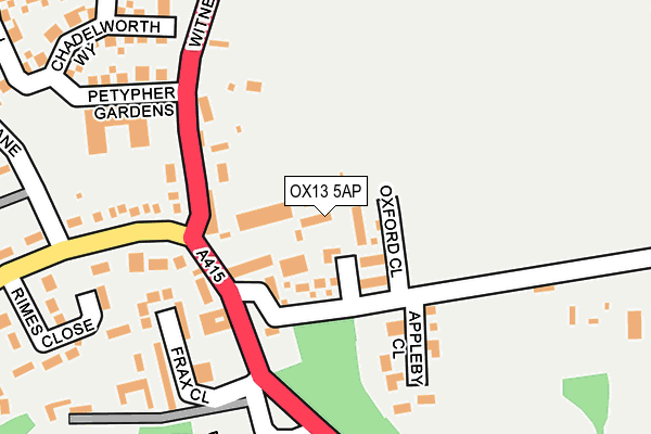 OX13 5AP map - OS OpenMap – Local (Ordnance Survey)