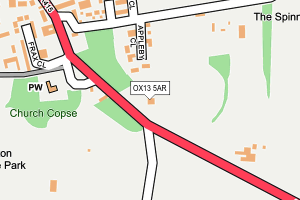 OX13 5AR map - OS OpenMap – Local (Ordnance Survey)