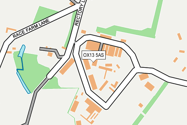 OX13 5AS map - OS OpenMap – Local (Ordnance Survey)