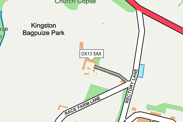 OX13 5AX map - OS OpenMap – Local (Ordnance Survey)