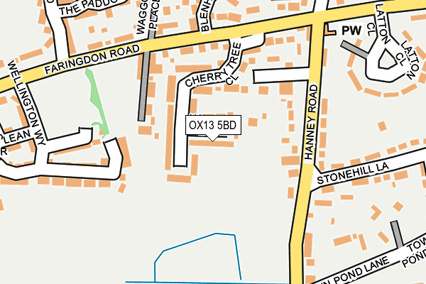 OX13 5BD map - OS OpenMap – Local (Ordnance Survey)