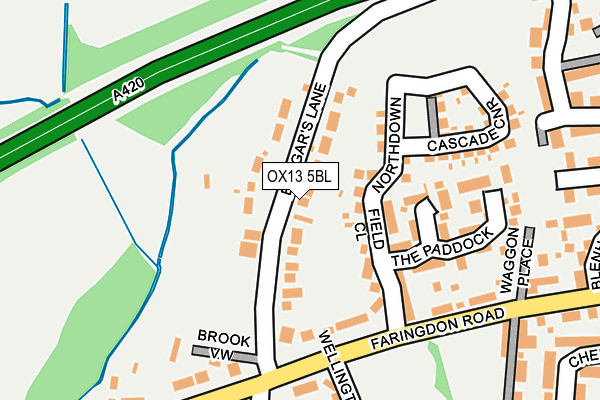 OX13 5BL map - OS OpenMap – Local (Ordnance Survey)