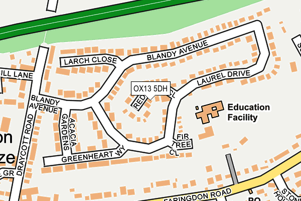 OX13 5DH map - OS OpenMap – Local (Ordnance Survey)
