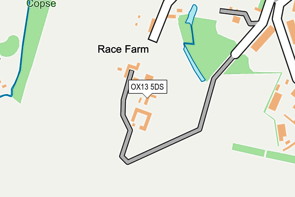 OX13 5DS map - OS OpenMap – Local (Ordnance Survey)