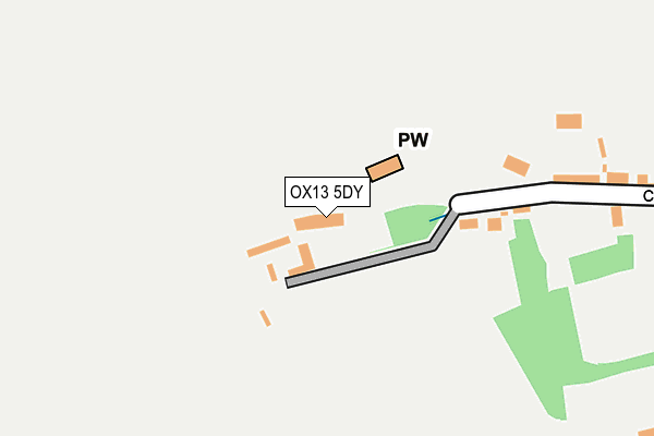 OX13 5DY map - OS OpenMap – Local (Ordnance Survey)