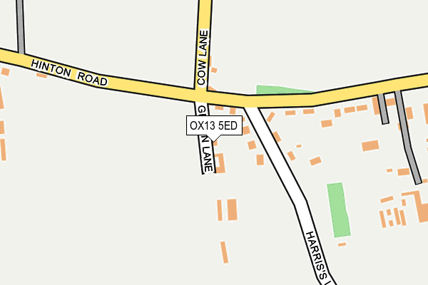 OX13 5ED map - OS OpenMap – Local (Ordnance Survey)