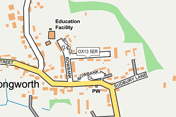 OX13 5ER map - OS OpenMap – Local (Ordnance Survey)