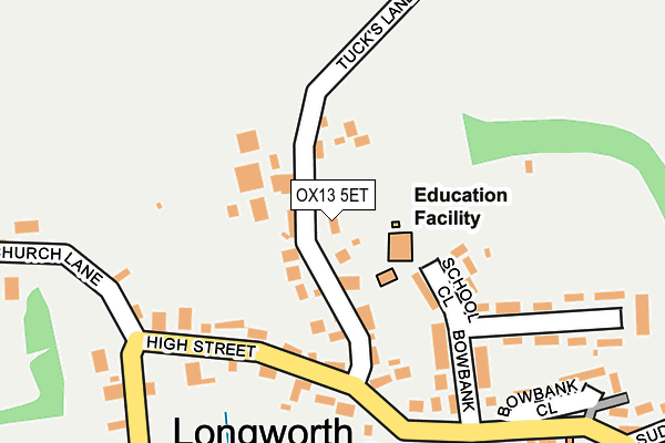 OX13 5ET map - OS OpenMap – Local (Ordnance Survey)