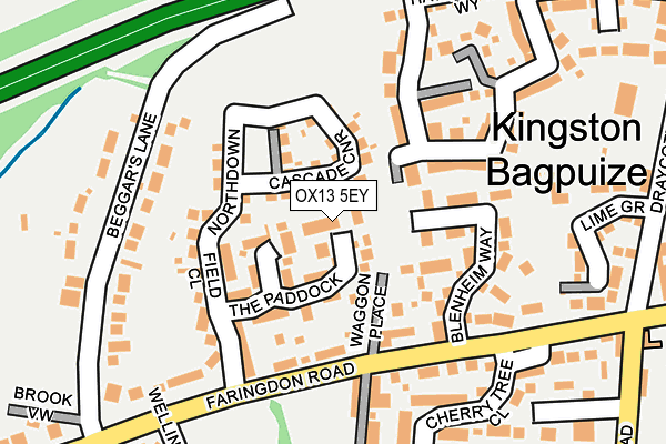 OX13 5EY map - OS OpenMap – Local (Ordnance Survey)