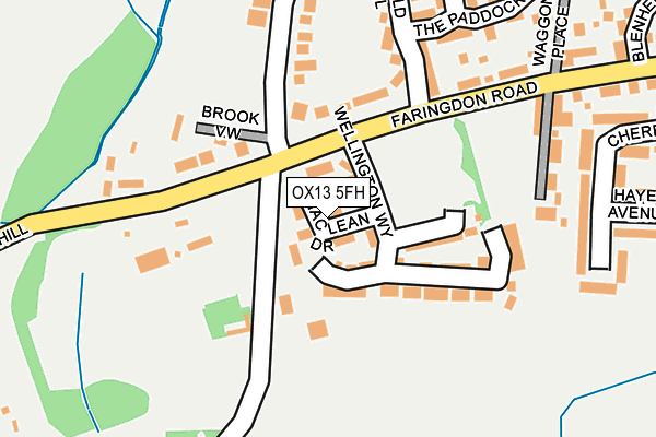 OX13 5FH map - OS OpenMap – Local (Ordnance Survey)