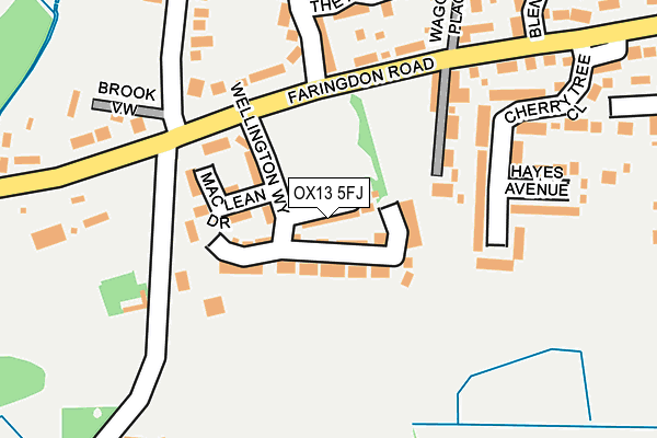 OX13 5FJ map - OS OpenMap – Local (Ordnance Survey)