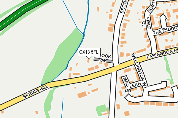 OX13 5FL map - OS OpenMap – Local (Ordnance Survey)
