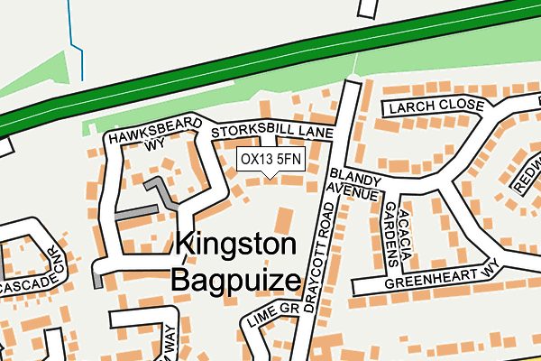 OX13 5FN map - OS OpenMap – Local (Ordnance Survey)