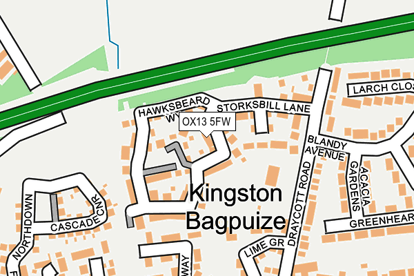 OX13 5FW map - OS OpenMap – Local (Ordnance Survey)