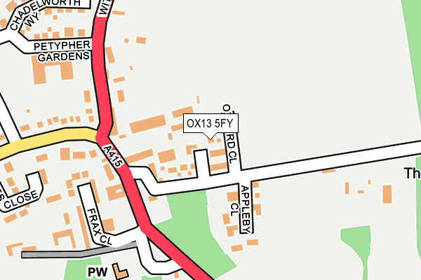 OX13 5FY map - OS OpenMap – Local (Ordnance Survey)