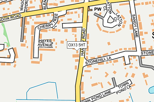 OX13 5HT map - OS OpenMap – Local (Ordnance Survey)