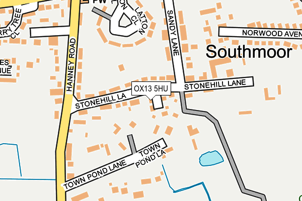 OX13 5HU map - OS OpenMap – Local (Ordnance Survey)