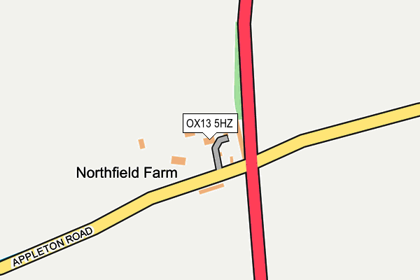 OX13 5HZ map - OS OpenMap – Local (Ordnance Survey)