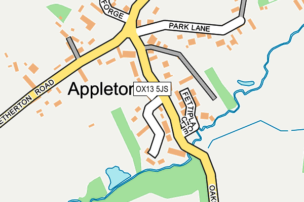 OX13 5JS map - OS OpenMap – Local (Ordnance Survey)