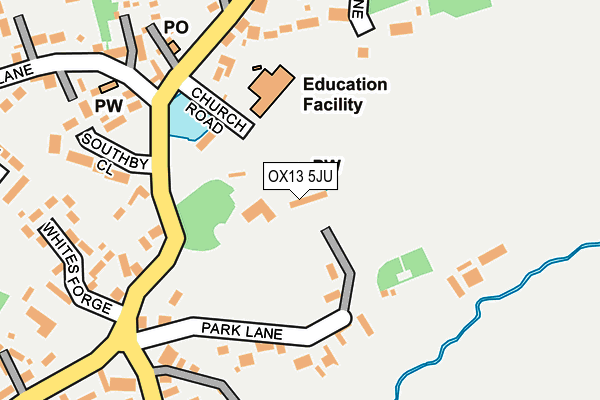 OX13 5JU map - OS OpenMap – Local (Ordnance Survey)