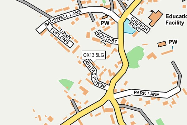 OX13 5LG map - OS OpenMap – Local (Ordnance Survey)
