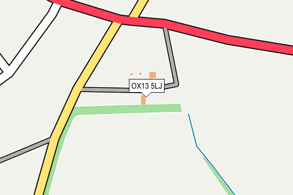 OX13 5LJ map - OS OpenMap – Local (Ordnance Survey)