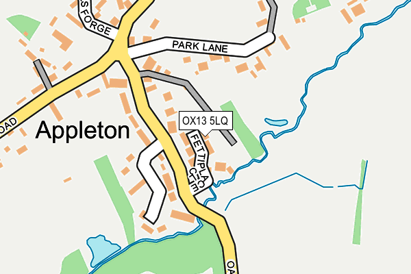 OX13 5LQ map - OS OpenMap – Local (Ordnance Survey)