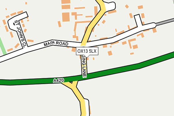 OX13 5LX map - OS OpenMap – Local (Ordnance Survey)