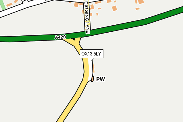 OX13 5LY map - OS OpenMap – Local (Ordnance Survey)